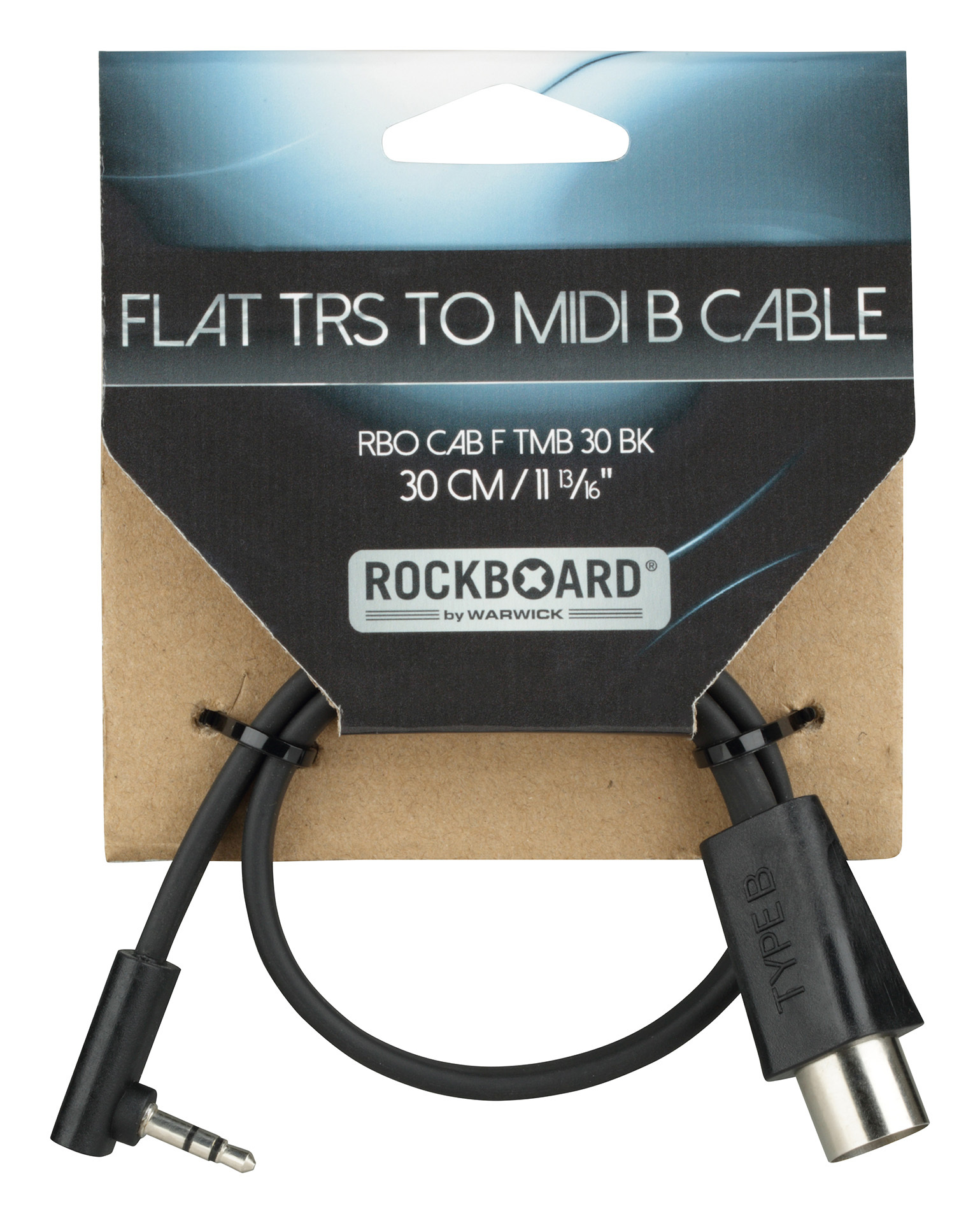 RockBoard RBO CAB F TMB 150 BK câble MIDI type B - jack TRS